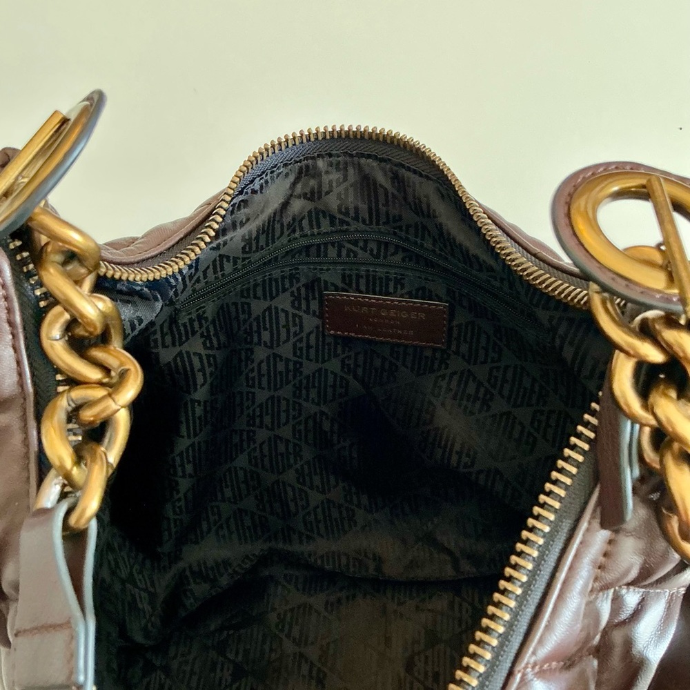 Kurt Geiger Large Kensington Leather Hobo - Picture 15 of 16